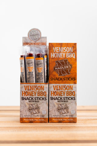 Honey BBQ Venison Snack Sticks